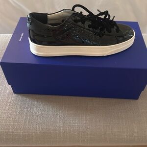 P448 Black Patent Leather Sneakers